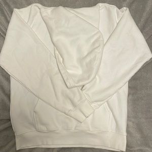 Aritzia White Cozy AF Hoodie